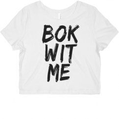 Ladies Slim Fit Crop Top Tee