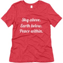 Ladies Relaxed Fit Super Soft Triblend Tee