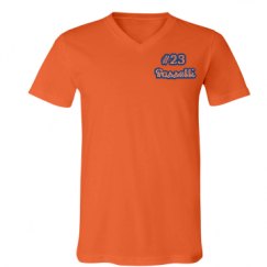 Unisex V-Neck Jersey Tee