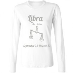 Ladies Relaxed Fit Basic Long Sleeve Tee