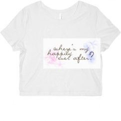 Ladies Slim Fit Crop Top Tee