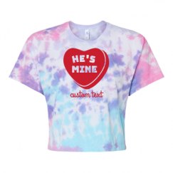 Women's Tie Dye Crop Top Tee