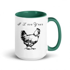 15oz Ceramic Mug with Color Inside