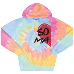 Unisex Tie-Dye Fleece Hoodie