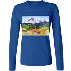 Ladies Relaxed Fit Basic Long Sleeve Tee