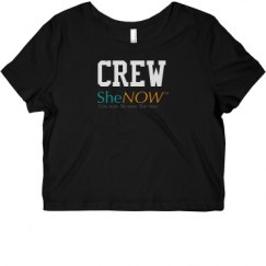 Ladies Slim Fit Crop Top Tee