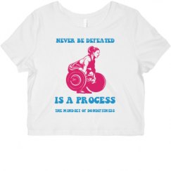 Ladies Slim Fit Crop Top Tee