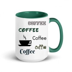 15oz Ceramic Mug with Color Inside