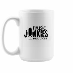 Music Junkies Big Glass  Mug 