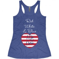 Ladies Slim Fit Super Soft Racerback Triblend Tank