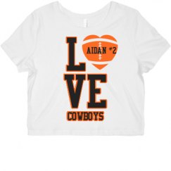 Ladies Slim Fit Crop Top Tee