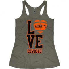 Ladies Slim Fit Super Soft Racerback Triblend Tank