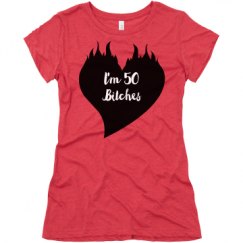Ladies Slim Fit Super Soft Triblend Tee