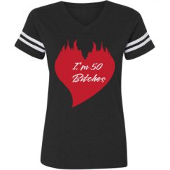 Ladies Relaxed Fit Vintage Sports Tee