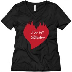 Ladies Relaxed Fit V-Neck Tee