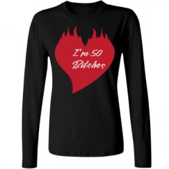 Ladies Relaxed Fit Basic Long Sleeve Tee