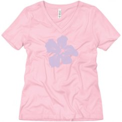 Ladies Relaxed Fit V-Neck Tee