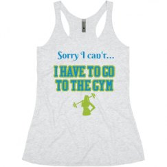 Ladies Slim Fit Super Soft Racerback Triblend Tank