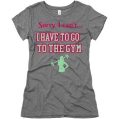 Ladies Slim Fit Super Soft Triblend Tee