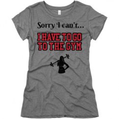 Ladies Slim Fit Super Soft Triblend Tee