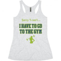 Ladies Slim Fit Super Soft Racerback Triblend Tank