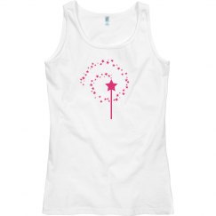 Pink stars tank top