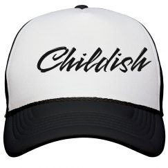 Childish Cap- BLK/WHT