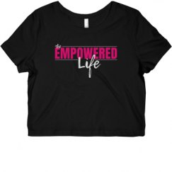 Ladies Slim Fit Crop Top Tee