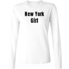 Ladies Relaxed Fit Basic Long Sleeve Tee