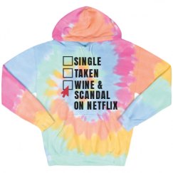 Unisex Tie-Dye Fleece Hoodie