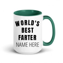 15oz Ceramic Mug with Color Inside