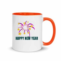 11oz Ceramic Mug with Color Inside