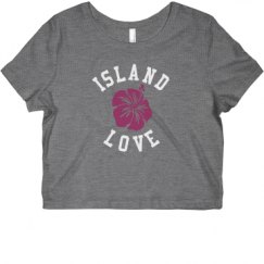 Ladies Slim Fit Crop Top Tee