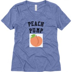 Ladies Relaxed Fit Super Soft Triblend V-Neck Tee