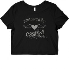 Ladies Slim Fit Crop Top Tee