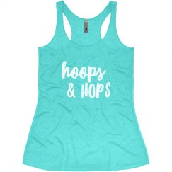 Hoops & Hops Girl Tank Teal