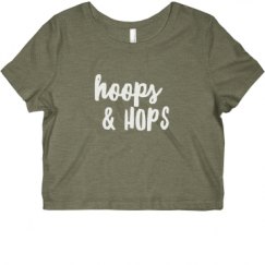 Ladies Slim Fit Crop Top Tee