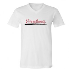 Unisex V-Neck Jersey Tee