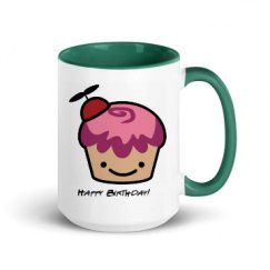 15oz Ceramic Mug with Color Inside