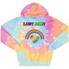 Unisex Tie-Dye Fleece Hoodie