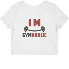 Ladies Slim Fit Crop Top Tee