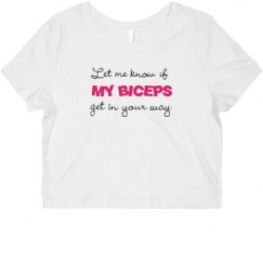 Ladies Slim Fit Crop Top Tee