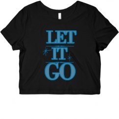 Ladies Slim Fit Crop Top Tee