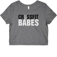 Ladies Slim Fit Crop Top Tee