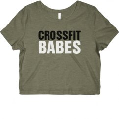 Ladies Slim Fit Crop Top Tee