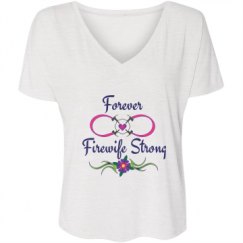 Ladies Flowy Slouchy V-Neck Tee