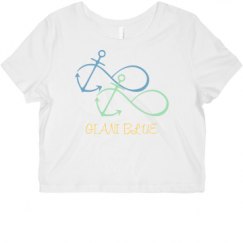 Ladies Slim Fit Crop Top Tee