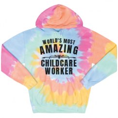 Unisex Tie-Dye Fleece Hoodie