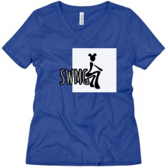 Ladies Relaxed Fit V-Neck Tee