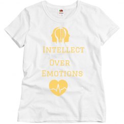 Intellect over emotions lt blue/yellow